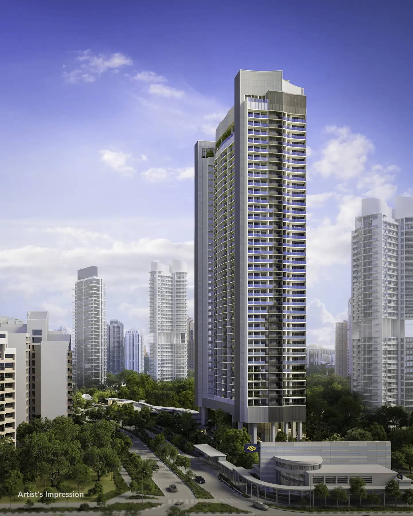 Developer render of River Green 嘉溪绿苑