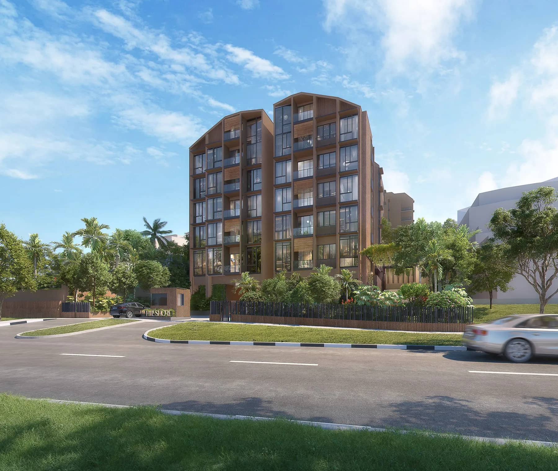 Developer render of The Hillshore 锦绣山庄